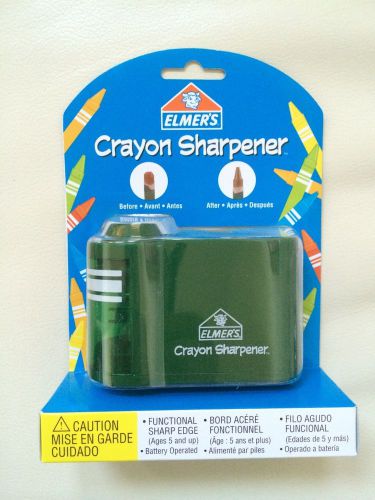 Elmer&#039;s Battery Operated Crayon Sharpener Green