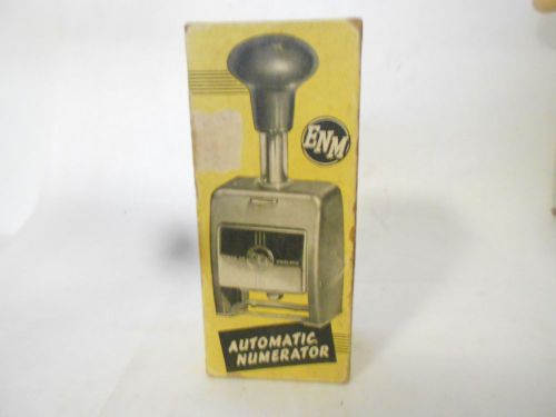 Automatic Numerator ENM British Made w/ Box Vintage