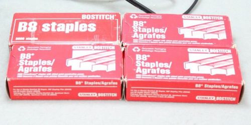 Stanley Bostitch B8 Staples LOT OF 4pc *MISSING SOME STAPLES*