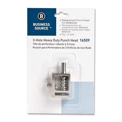 Business Source Replacement Punch Head - 0.28&#034; - Silver