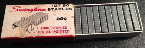 Vintage Swingline Tot 50 Staples Box of 950