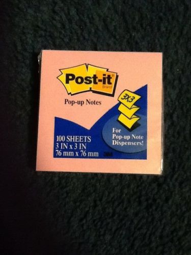 Pop up sticky notes. 100!per pack 3x3 pink