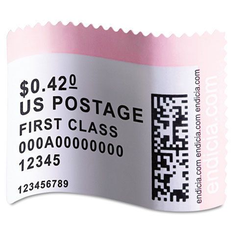 DYMO Postage Stamp Labels for LabelWriter, 1-5/8 x 1-1/4, Wh, 200/RL, 5 Rolls