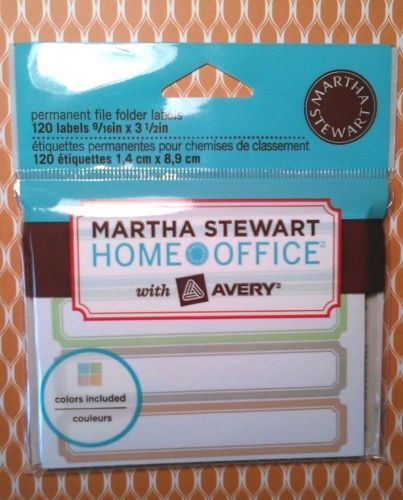 Martha Stewart 120 permanent file folder labels