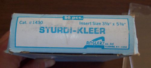STURDI-KLEER Top-Load Clear Vinyl Envelopes -  Insert  Sz. 3 3/8&#034; x 5 3/8&#034; 50ct