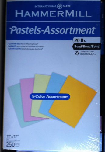 Hammermill Pastels Assorted 11&#039; X17&#039; 250 Sheets-High Quality Pastels- Great Buy!