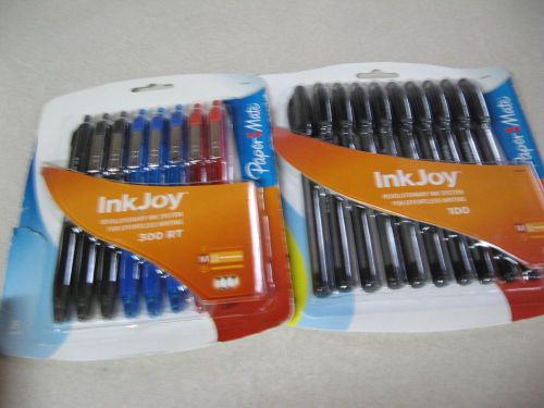 Paper Mate InkJoy 300 RT Retractable Point Ballpoint Pens 8 Pack + Bonus