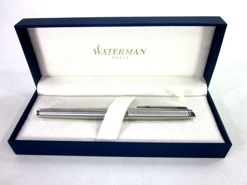 Waterman hemisphere stainless steel ct (chrome trim) fountain pen fine brilliant for sale