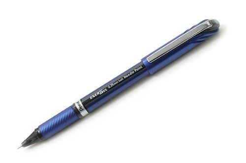 Pentel EnerGel Euro Needle-Point Gel Ink Pen - 0.35 mm - Black