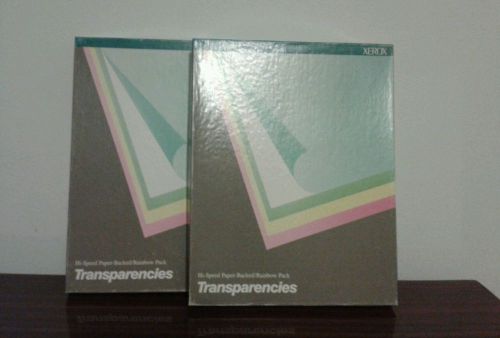 Xerox 3R3115 Hi-Speed Paper-Backed Rainbow Pack Transparencies 200 count