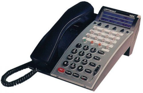*NEC DTERM ELITE PHONE DTU-16D-2(BK)TEL BLACK LCD DISPLAY REFURB YEAR WARRANTY