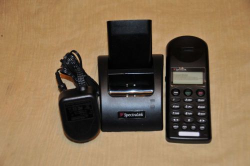 SpectraLink PTB410 Wireless Phone w/ Battery, Charging Base,  and Power Supply !