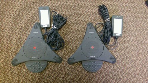 Lot of 2 Polycom Soundstations with Chargers
