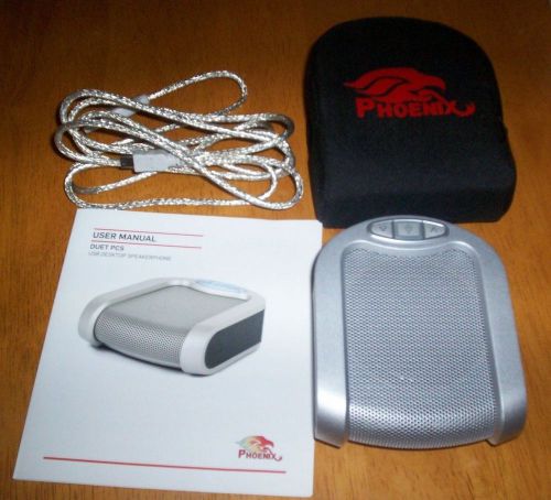 Phoenix Audio Duet PCS USB Interface Desktop VoIP Speakerphone with USB Cable