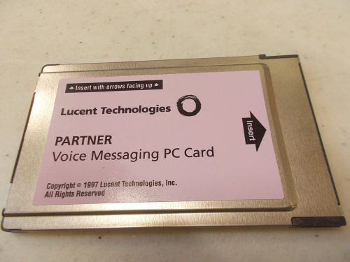 Partner Voice Messaging R1 Avaya AT&amp;T ACS Lucent PCMCIA card CWD2B 8996