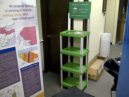 NEW Trade Show Stand Rack PRODUCT DISPLAY Shelving + Optional Spot for Header