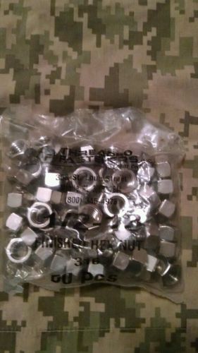 Hex nuts full finished stainless steel 1/2-13 qty 50 for sale
