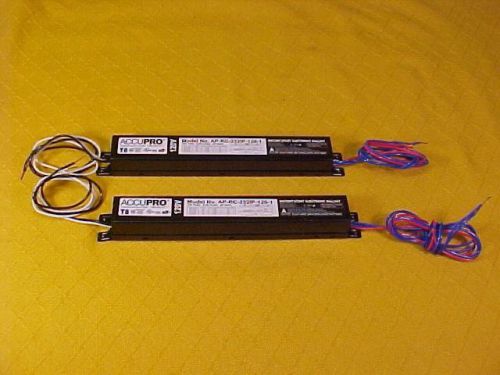Lot of Two (2) ACCUPRO NEW T8 1 or 2 LAMP AP-RC-232IP-120-1 BALLAST 17 25 32