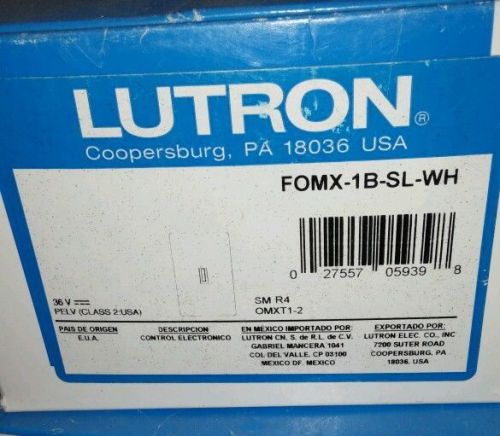 Lutron FOMX-1B-SL-WH