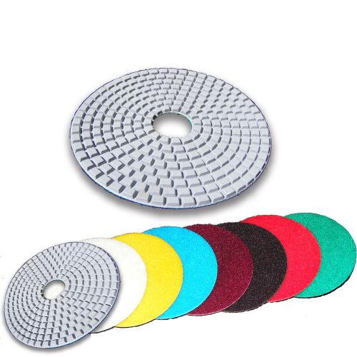 4&#034; dry wet diamond polishing pads granite 20 full sets awesome! for sale