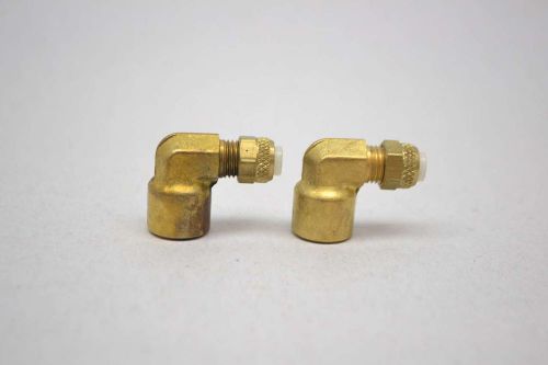 LOT 2 NEW IMPERIAL-EASTMAN 270-P 04X02 1/4IN X 1/8IN FEMALE BRASS ELBOW D431021