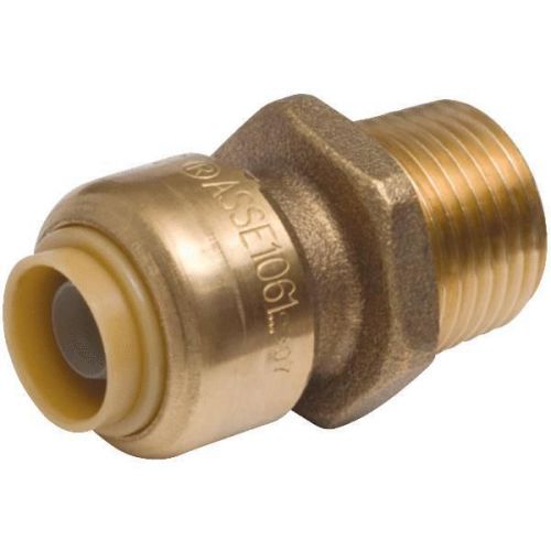 Sharkbite brass male adapter (push x male pipe)-3/8&#034;x1/2&#034;m adapter for sale