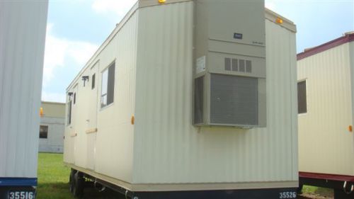 New Mobile Modular Double Office Trailer With Bathroom 8&#039;X 28&#039;