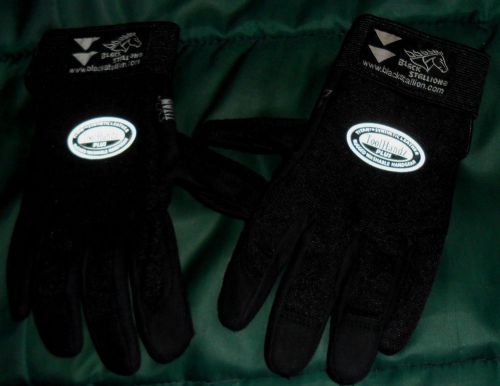 BLACK STALLION TOOLHANDZ men sz Small protect hand gear WORK glove faux leather