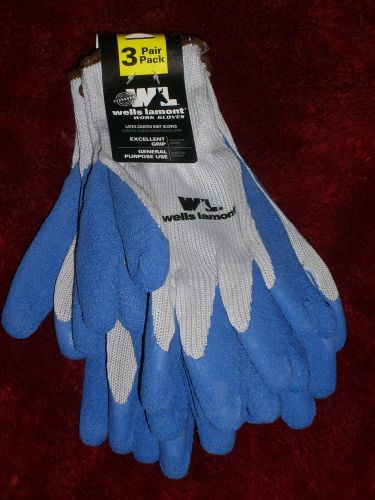 Wells Lamont 133LF Latex Coated Knit Gloves (3-Pack)