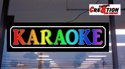LED Light Box Sign - KARAOKE - - Neon/banner altern - Bar Sign - window sign