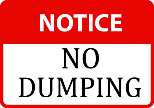 Keep Clean Notice No Dumping Sign Not Littering Red Information Sign Recycle S85