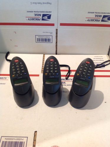 Lot of 3 Symbol SBRE P460 Industrial Barcode Scanners with Charger Bases
