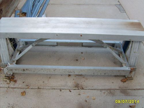 Aluminum Heavy Duty Drywall Walk-Up Adjustable 18&#034;-30&#034; Folding Bench
