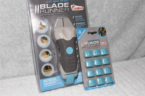 New goldblatt blade runner drywall cutter tool &#034;both sides at once&#034;  xtra blades for sale