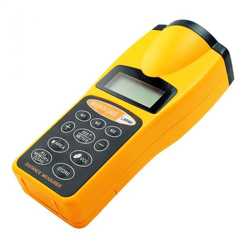 New LCD Ultrasonic Tape Laser Point Distance Measure Meter Range Measurer