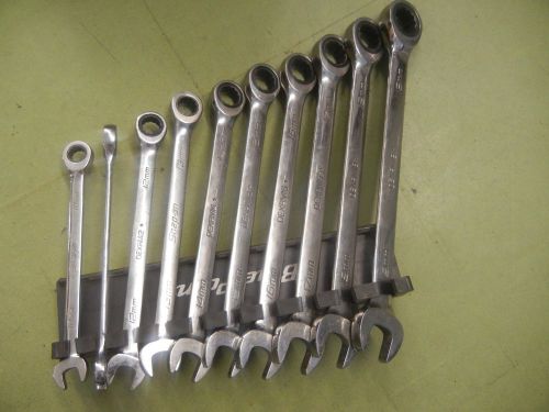 Snap On Tools 10mm-19mm Ratcheting COMBINATION WRENCH SET OEXRM