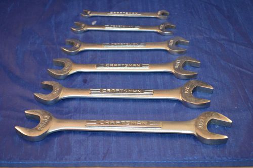 Craftsman Open End Wrenches Six Pieces Nice