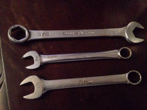 Snap-On #OEX160  Combination Wrench 1/2&#034; , Snap On OEX140 7/16 Sabina Mac 5/8