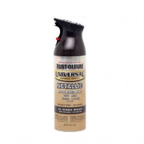 Rustoleum 11 oz oil rubbed bronze metallic universal all surface spray paint for sale