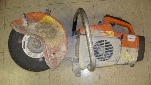 STIHL TS 400 CONCRETE CUT-OFF SAW TS400 WITH WATER LINE &amp; 12&#034; FIBER BLADE