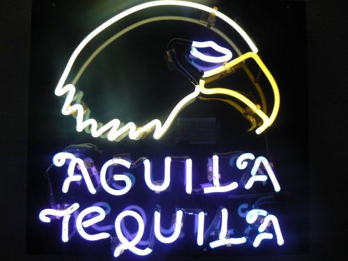 Aguila Tequila Neon Sign Bar Man Cave Restaurant Retail Beer Liquor 21x23