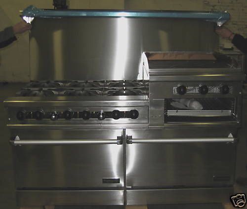 6 burner range with 2 ovens &amp; 24&#034; griddle by therma-tek for sale