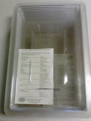 Lot of 6 NEW Clear Cambro 1218CCW135 Camwear Flat Lid for Food Storage Box 12&#034; x