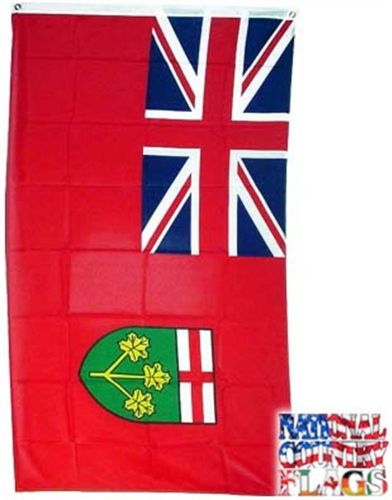 New 3x5 Canadian Province of Ontario Flag Canada Flags