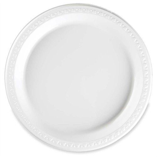 Tablemate reusable/disposable plastic plate - 6&#034; diameter plate - (6644wh) for sale