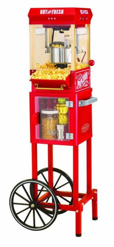 Nostalgia popcorn popper electrics  machine  vintage collection popcorn cart for sale