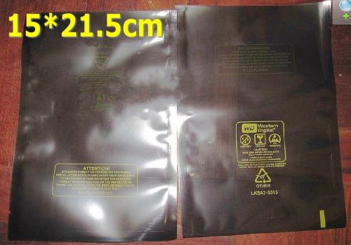50pcs ESD Anti-Static Bags Both Side Printed 3.5&#034; HDD Hard Disk Pack 21.5*15cm