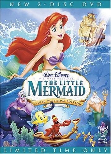 The Little Mermaid Dvd (2006), 2 disc editon, disney movie pltnm edtn.,