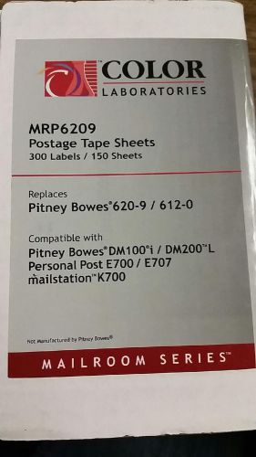 Color Laboratories MRP6209 Postage Tape Label CLBMRP6209 150 Sheets *NEW*