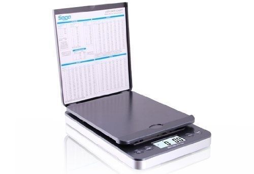 Saga postal scale 66lb x 0.1oz digital shipping scale weight postage w/ac usb for sale